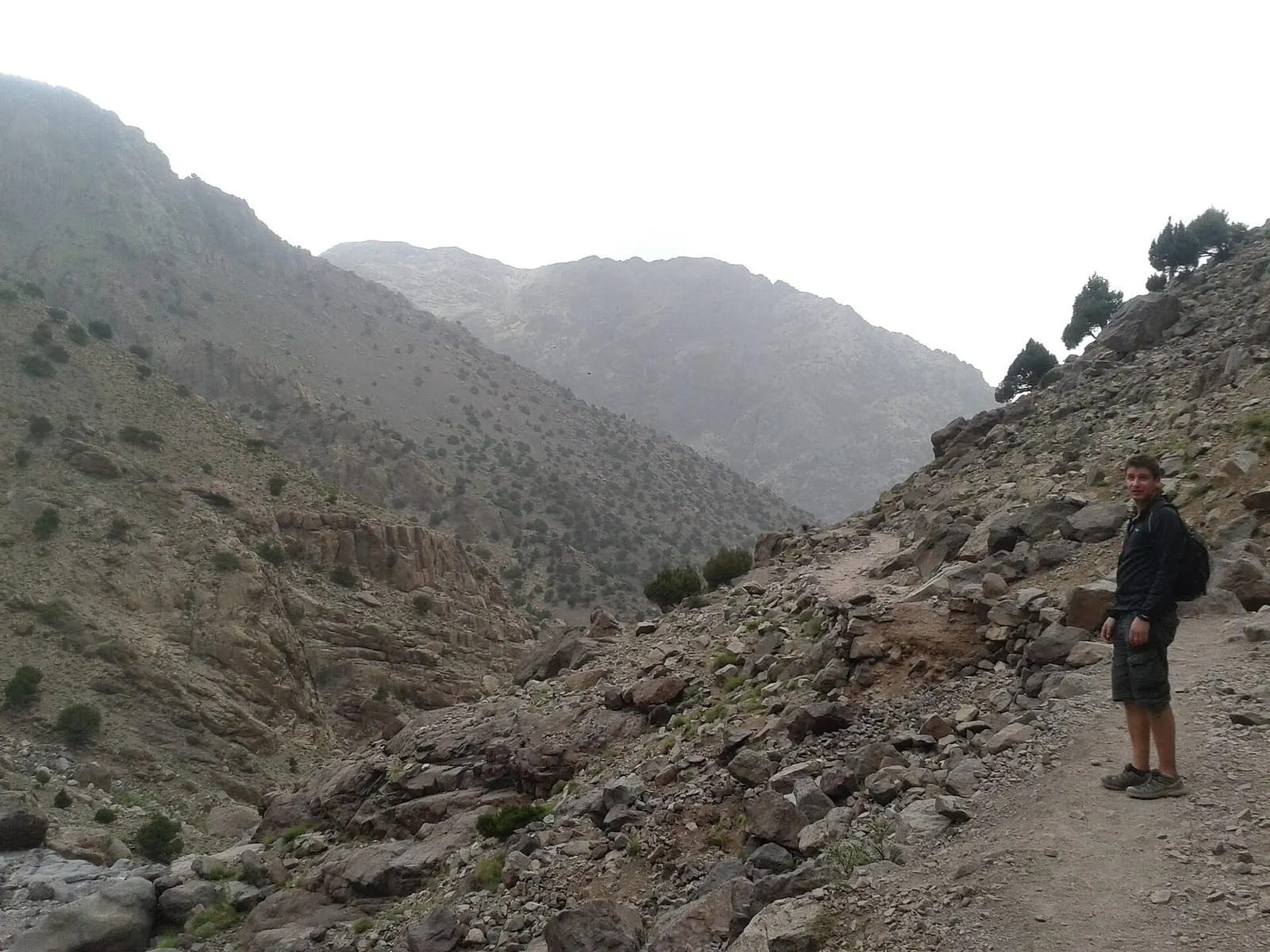 Hikers on the way to Toubkal
